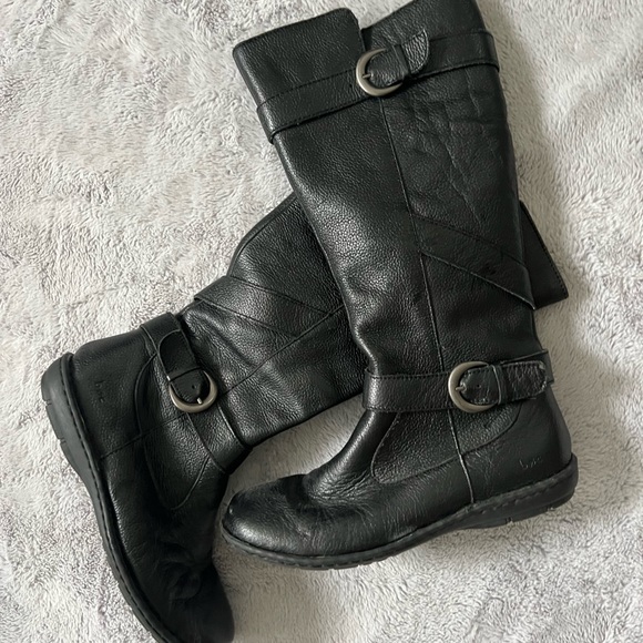 BOC mid calf black boots. Women size 7 1/2. - Picture 2 of 7